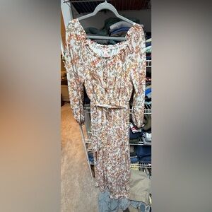 Flying Tomato Floral Paisley Long Sleeve Dress